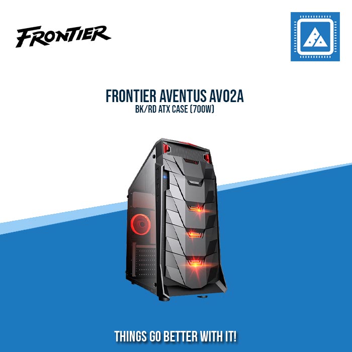 FRONTIER AVENTUS AV02A BK/RD ATX CASE (700W) FRONTIER AVENTUS AV02A BK/RD ATX CASE (700W)